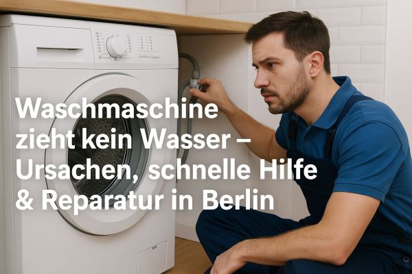Waschmaschine zieht kein Wasser – Diagnose & Hilfe